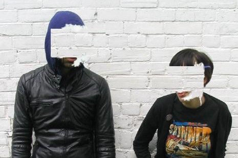 My favorite picture of the band "Crystal Castles." Simple and creative!
